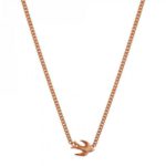 Colgante de oro rosa con golondrina de Aristocrazy