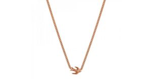 Colgante de oro rosa con golondrina de Aristocrazy
