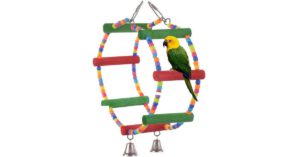 Jaula escalera de madera para loros de Amazon