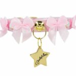Collar de perro rosa con lacitos de Funkylicious