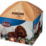 2. Caja navideña para perro con regalos de Trixie