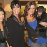 Las Kardashian y el chimpancé (Instagram)