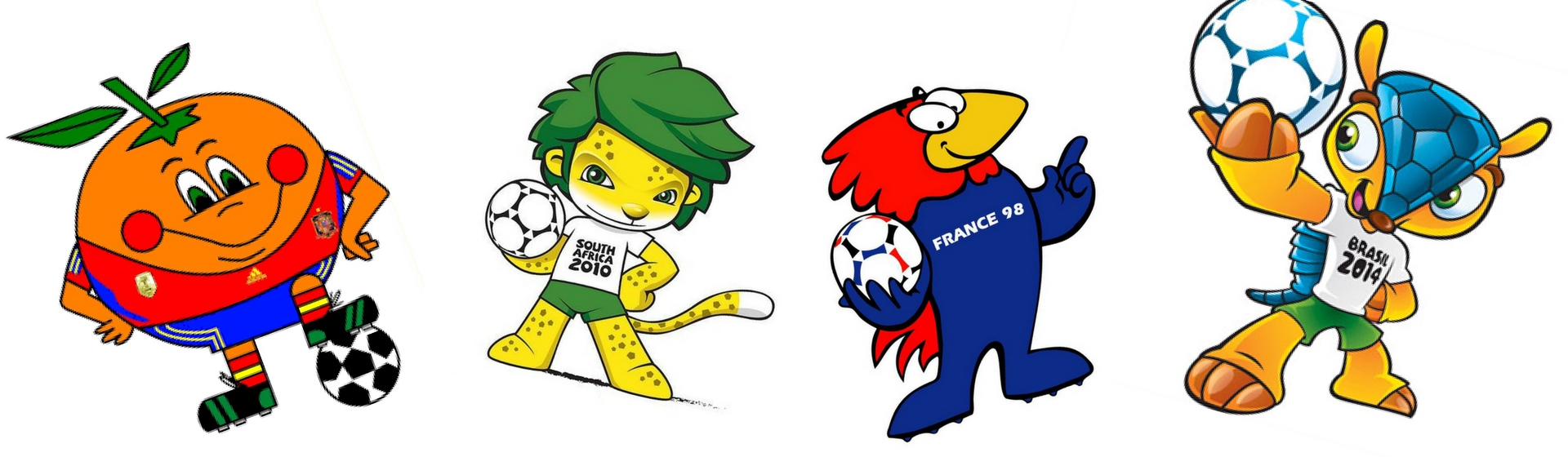 Las 10 mascotas más míticas de los mundiales de fútbol (Fifa)