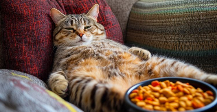 El peligro de la obesidad en gatos (Adobe Stock)