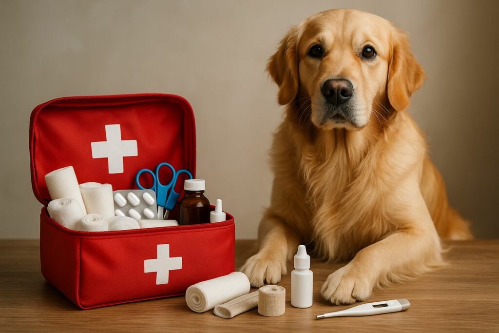 ¿Qué debe llevar un botiquín de emergencia para perros?