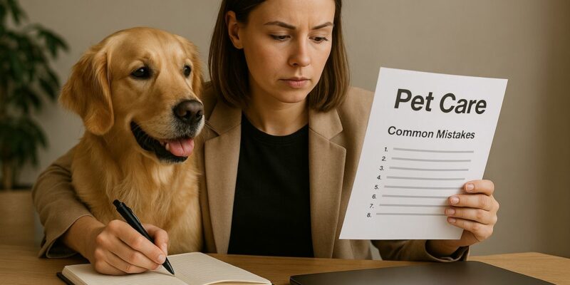 10 errores comunes al cuidar mascotas y cómo evitarlos