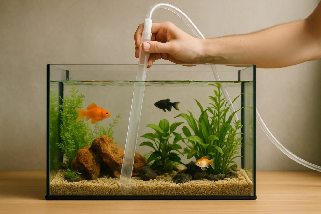¿Cómo mantener limpio el acuario?