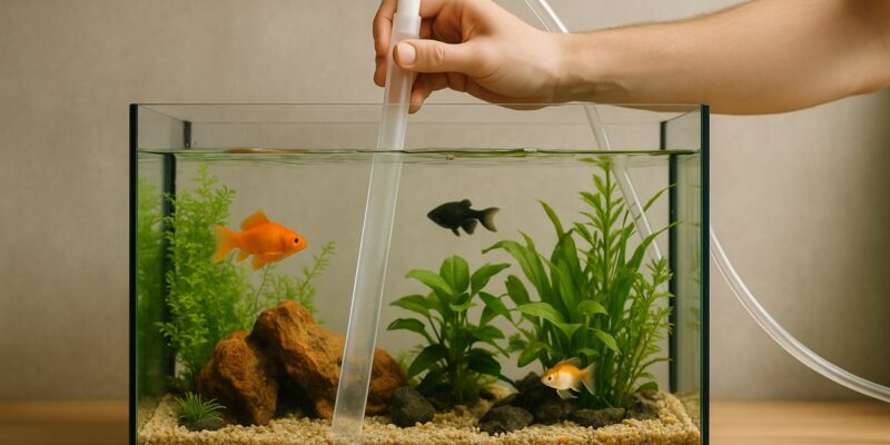 ¿Cómo mantener limpio el acuario?