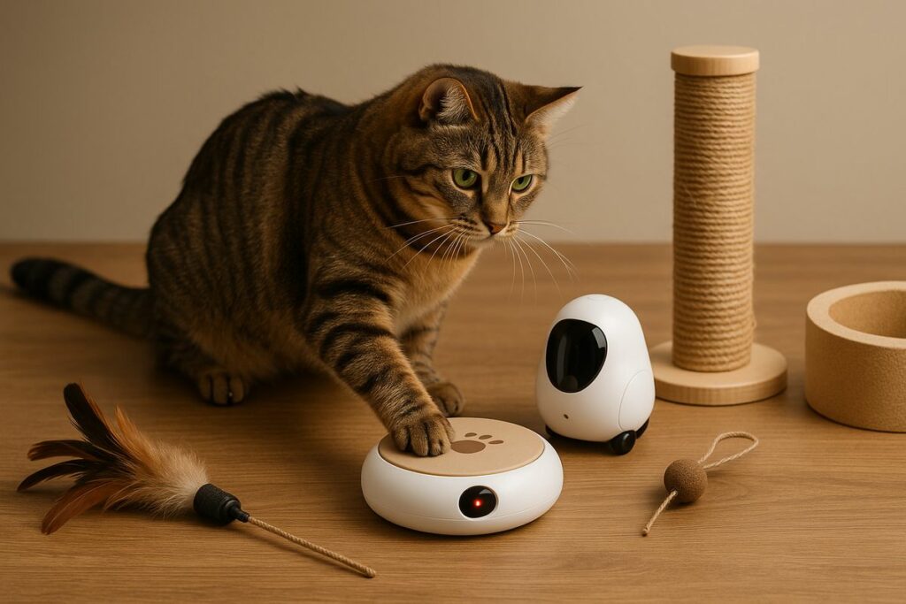 Las tendencias más curiosas en juguetes para gatos 2025