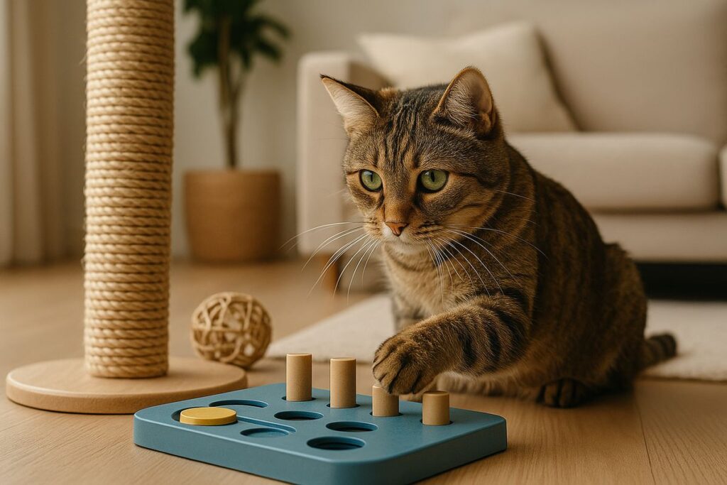 5 formas de estimular mentalmente a tu gato en casa