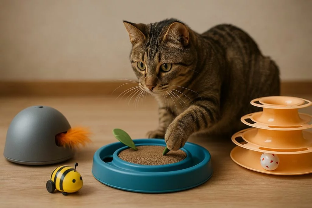 10 juguetes interactivos para gatos recomendados en 2025