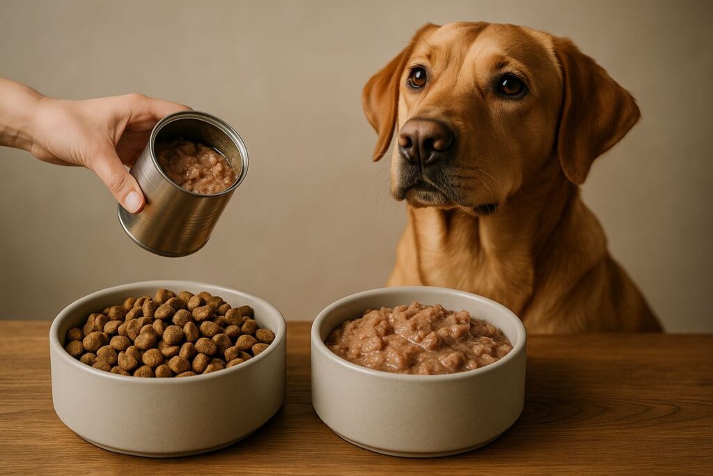 ¿Cuándo cambiar de pienso a comida húmeda en perros?