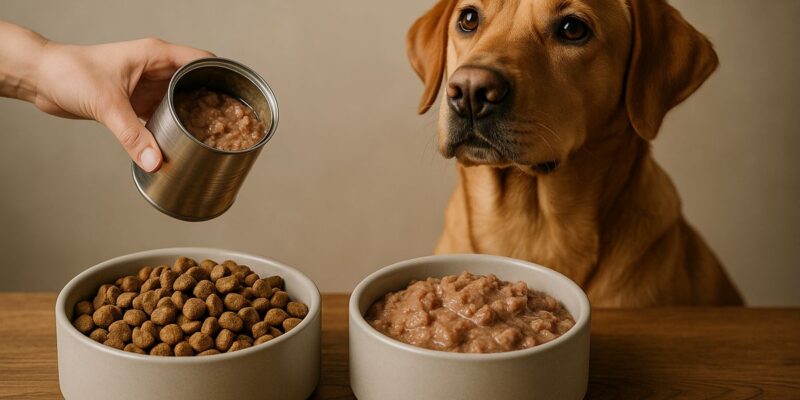 ¿Cuándo cambiar de pienso a comida húmeda en perros?