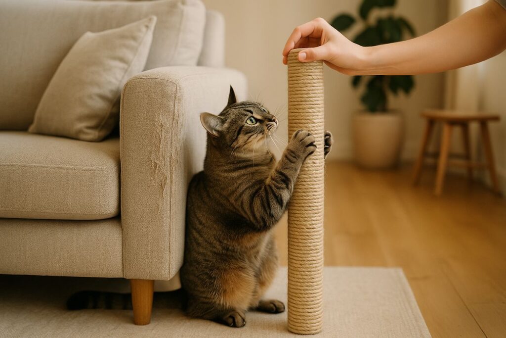 Trucos para evitar que tu gato arañe los muebles de casa