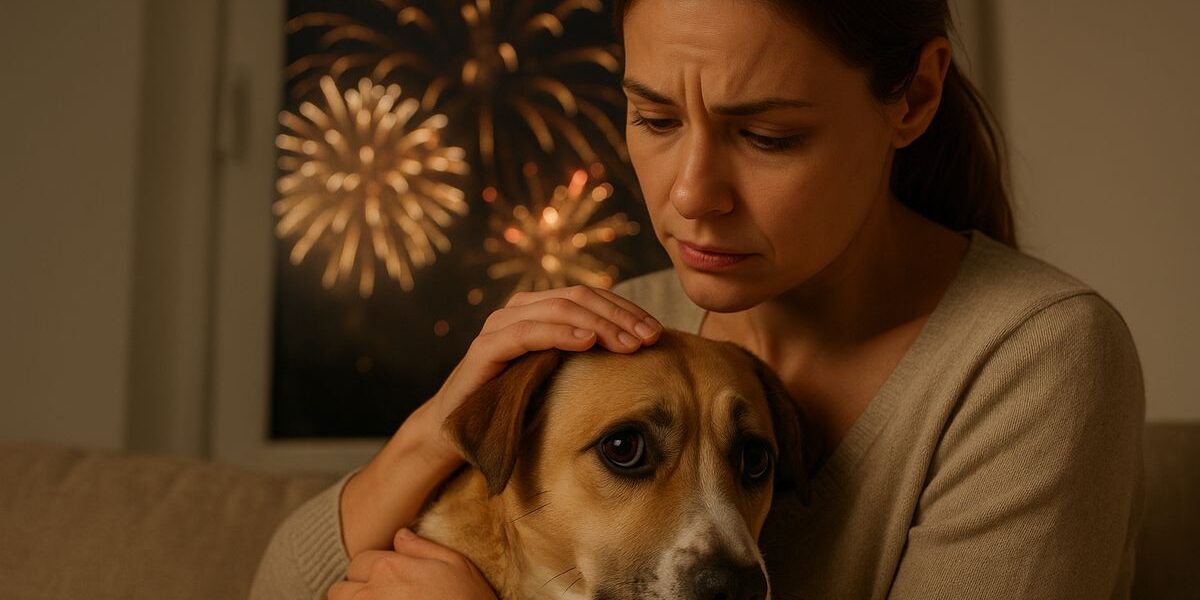 ¿Qué hacer si tu perro tiene miedo a los fuegos artificiales?