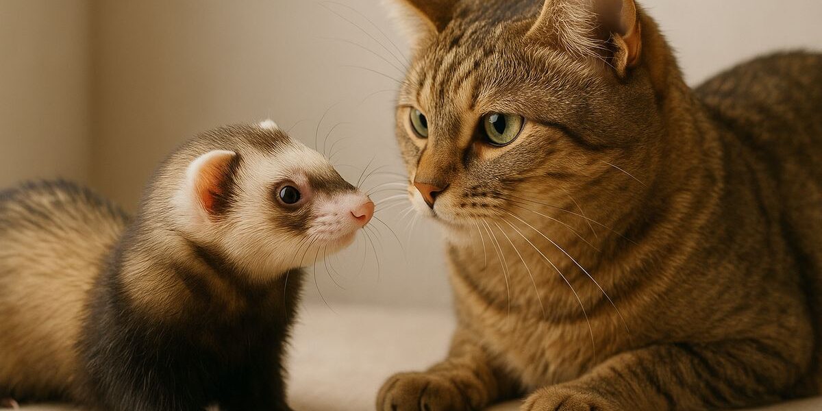 ¿Pueden convivir hurones y gatos? Consejos para una buena relación