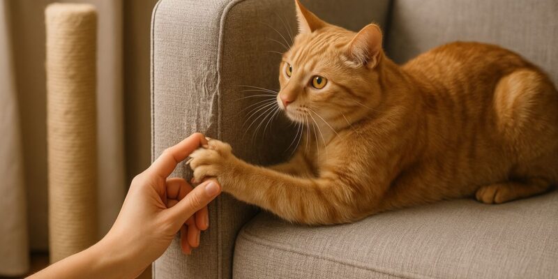 ¿Cómo evitar que tu gato arañe los muebles? Técnicas actualizadas