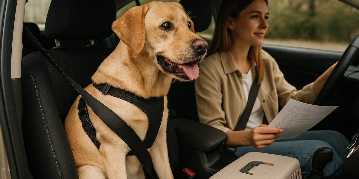 Guía para el primer viaje con tu mascota en coche