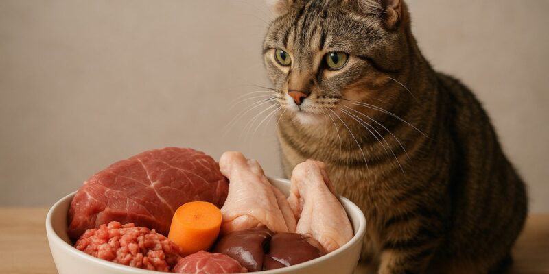 Alimentación BARF en gatos: ventajas y riesgos actuales