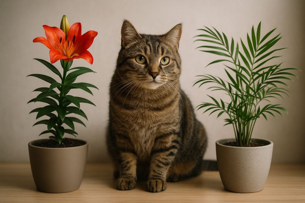 Gatos y plantas: cuáles son tóxicas y cuáles seguras en casa