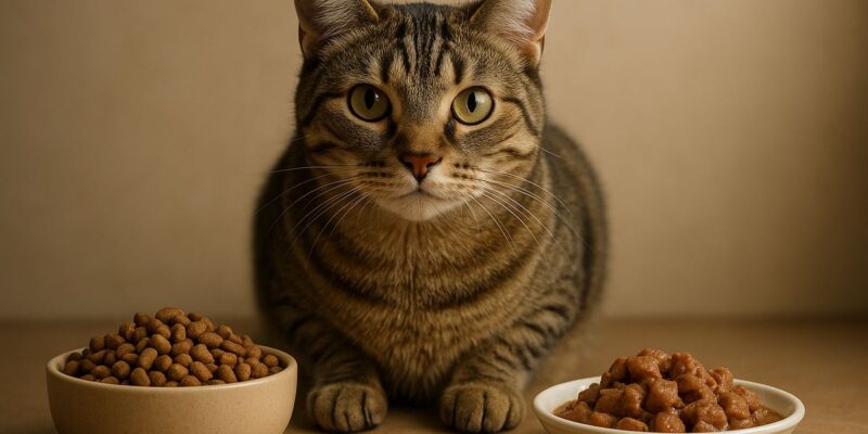 Diferencias entre pienso seco y húmedo: ¿qué es mejor para tu gato?
