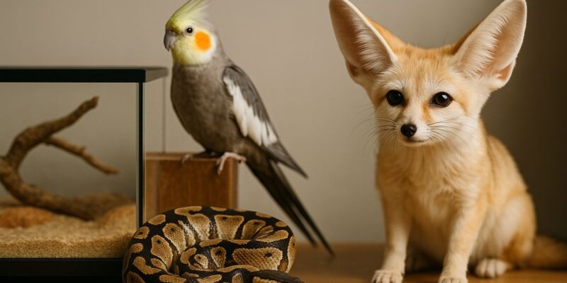 Animales exóticos en casa: ¿qué debes saber antes de adoptarlos?