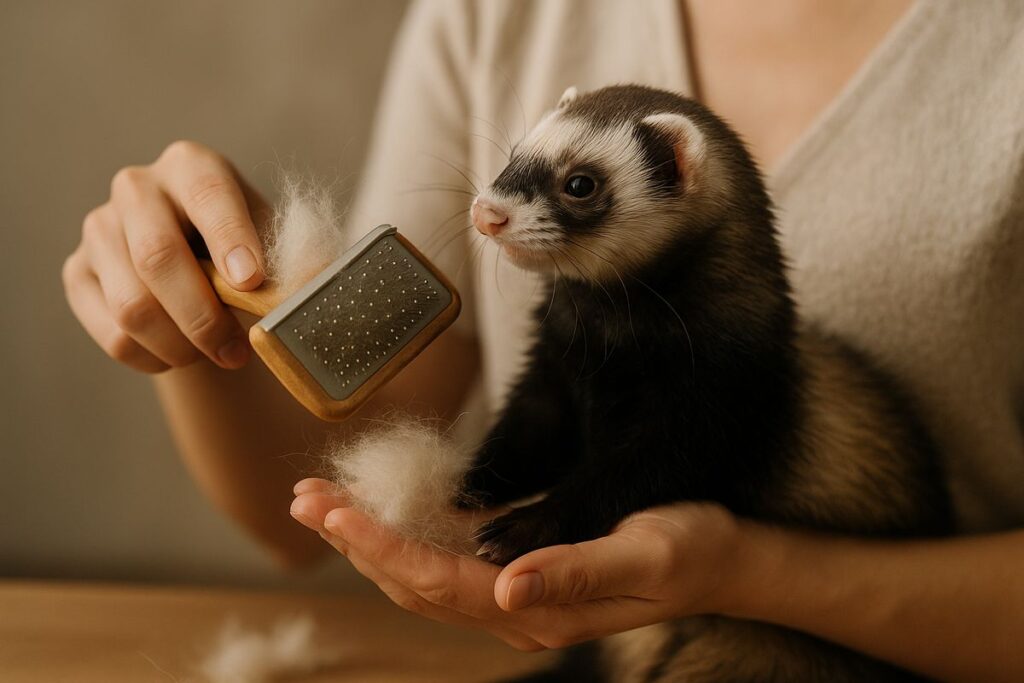 Cuidados durante la muda en hurones: consejos prácticos