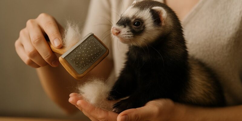 Cuidados durante la muda en hurones: consejos prácticos