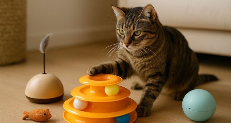 Guía de juguetes interactivos para gatos: diversión en casa en 2026