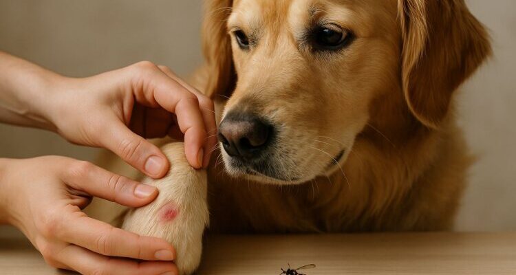 Cómo actuar ante picaduras de insectos en perros