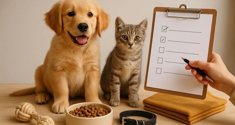 Checklist de bienvenida para mascotas recién adoptadas