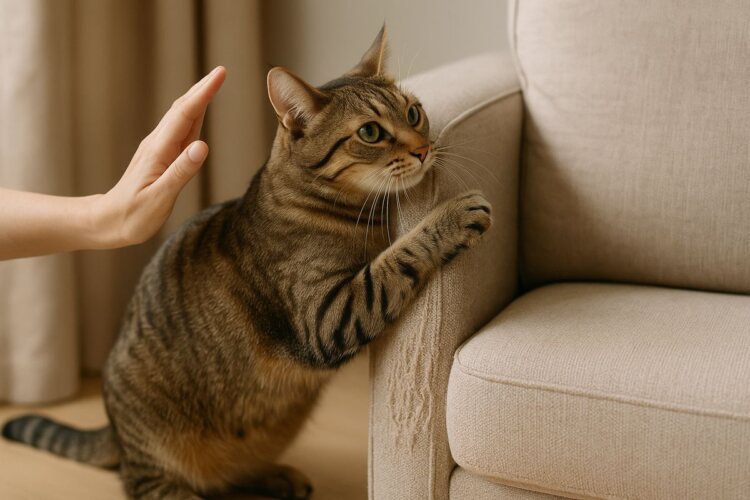 Trucos para evitar que tu gato arañe los muebles en casa