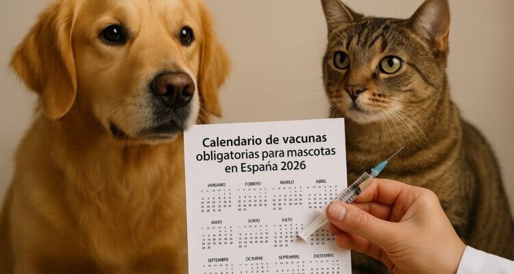 Calendario de vacunas obligatorias para mascotas en España 2026