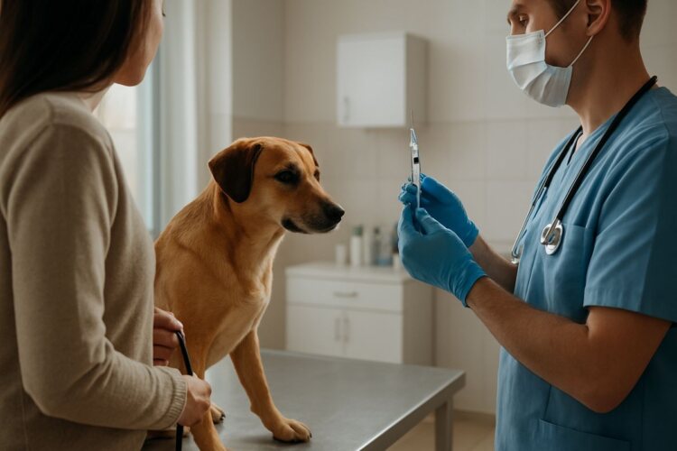 Fotografía editorial sobre Vacunas obligatorias y recomendadas para perros en España (yam)