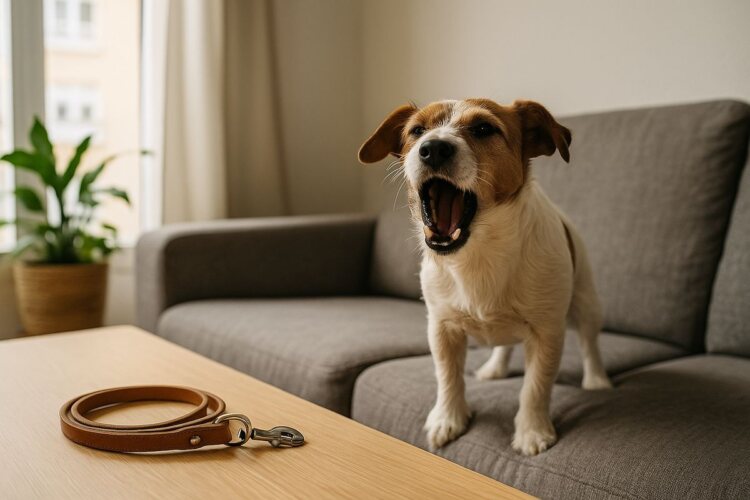 Fotografía editorial sobre Qué hacer si tu perro ladra en exceso (yam)