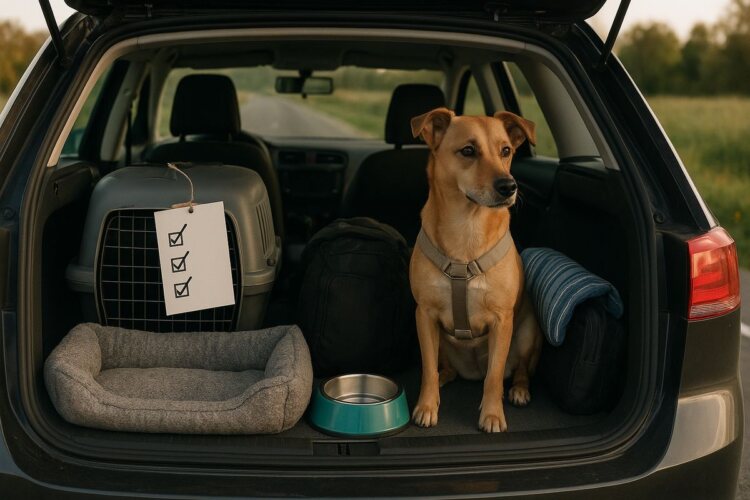 Fotografía editorial sobre Checklist para viajar con mascotas en coche sin estrés (yam)